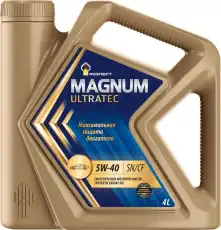 Масло моторное синтетика Rosneft Magnum Ultratec 5W-40 4 л.