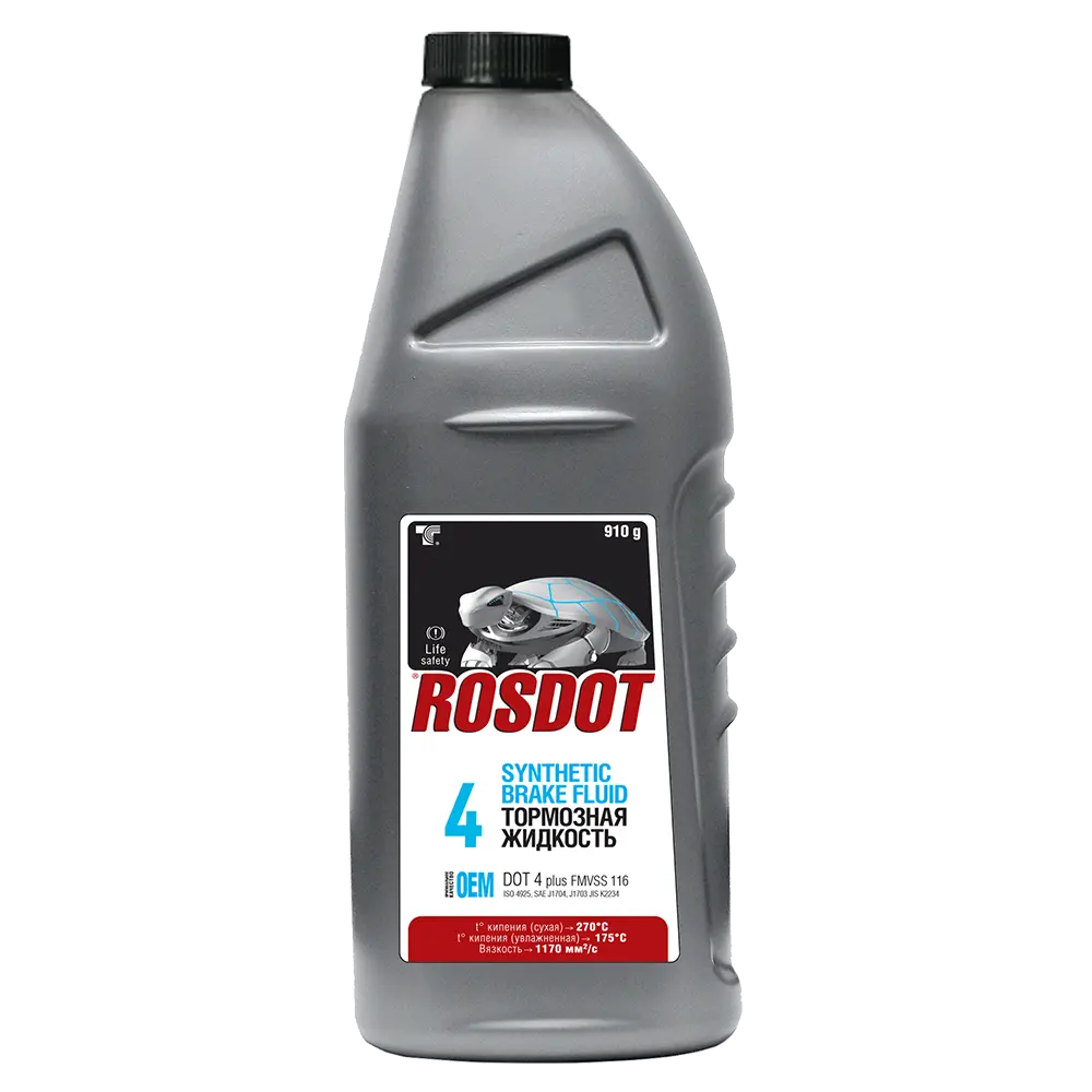 Тормозная жидкость "ROSDOT 4" в п/э бут., 910г