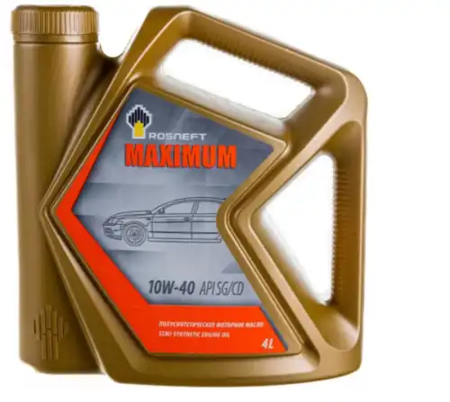 Масло моторное полусинтетика Rosneft Maximum 10W-40 4 л.