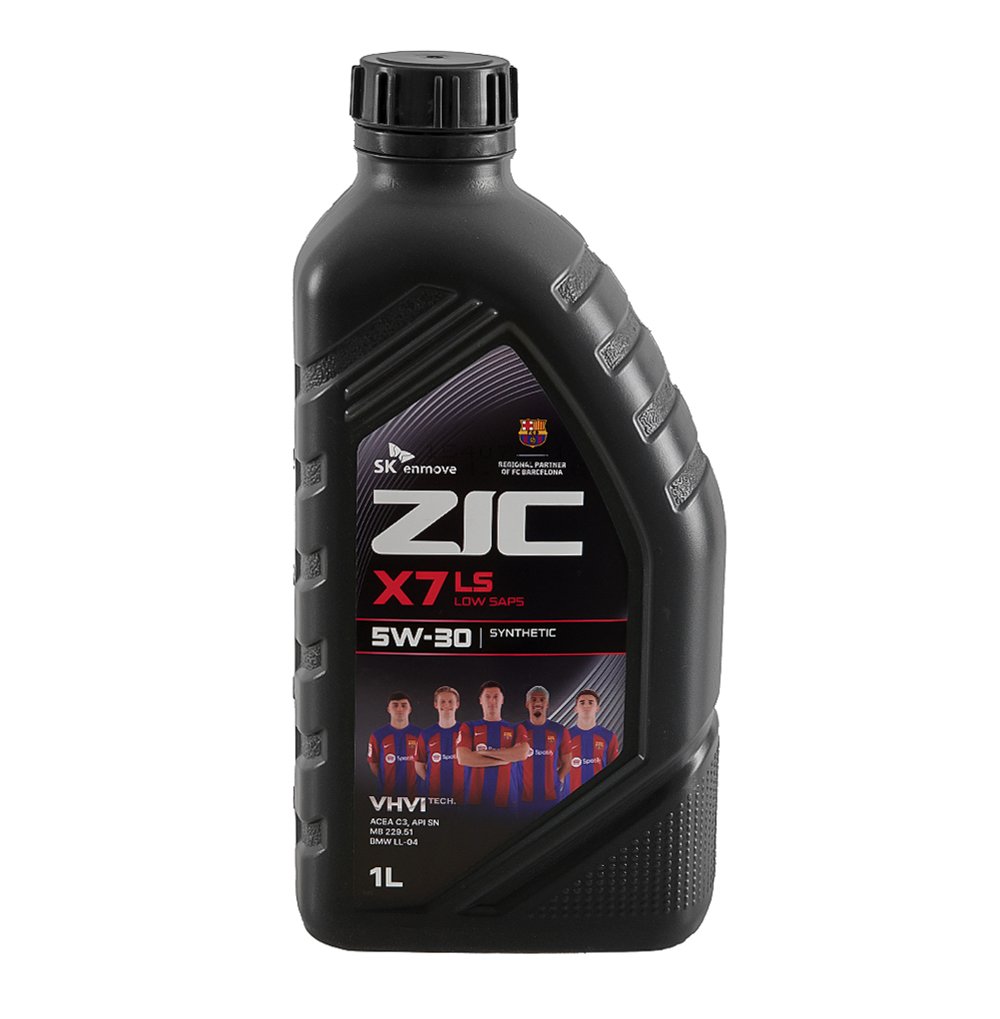 Масло моторное синтетика ZIC X7 LS 5W-30 1 л.