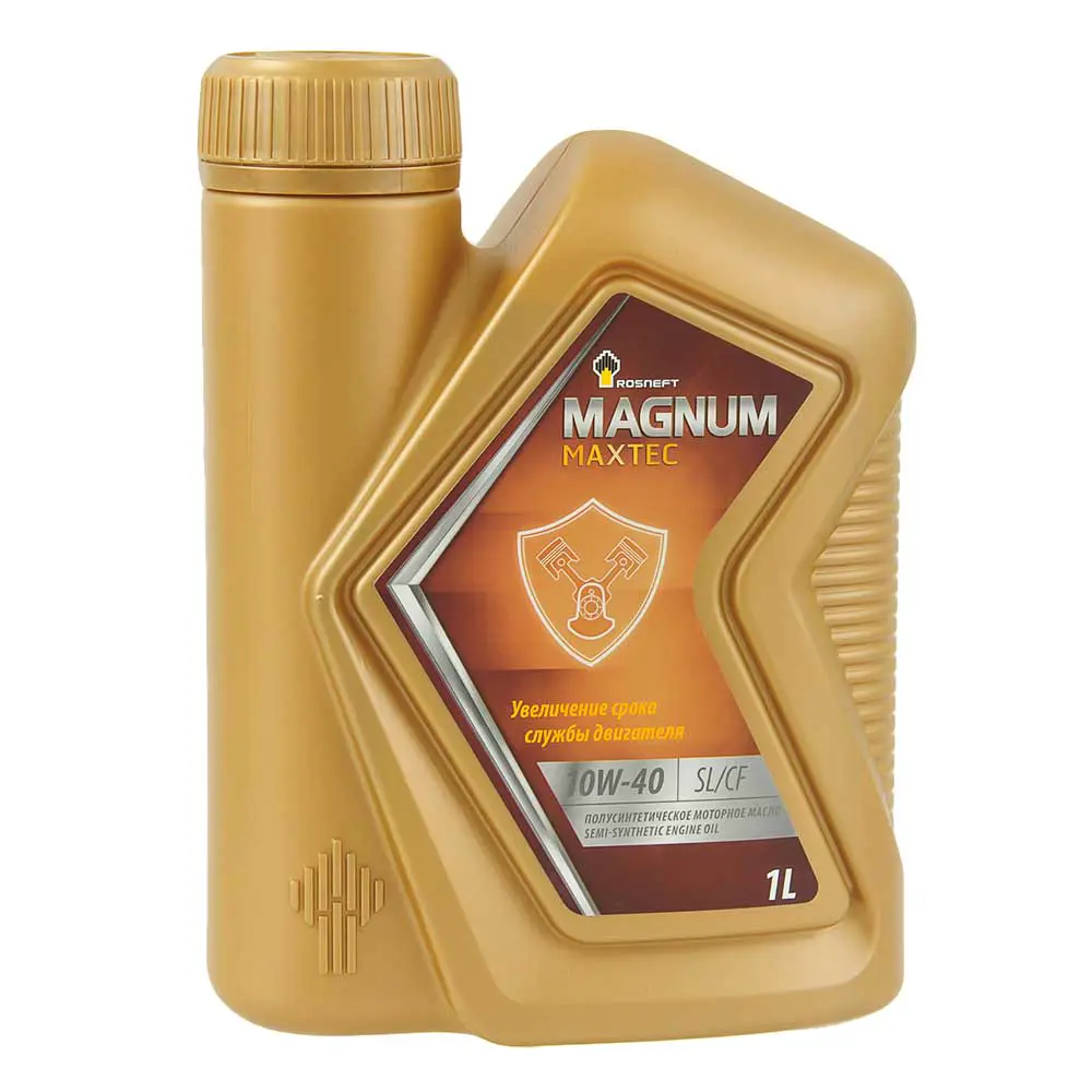 Масло моторное полусинтетика Rosneft Magnum Maxtec 10W-40 1 л.