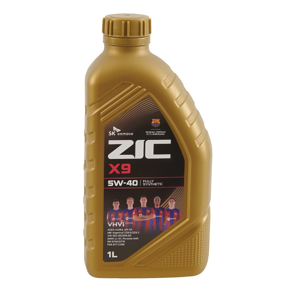 Масло моторное синтетика ZIC X9 5W-40 1 л.