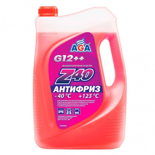 AGA Антифриз красный, -40С, 5 кг, G-12++