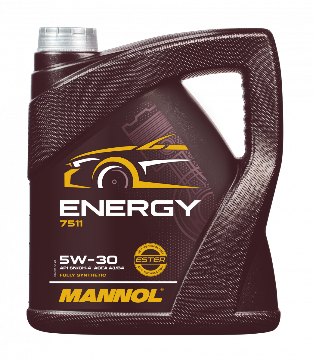 Масло мотор MANNOL 7511 Energy 5W-30 SN/CH-4 синт (п.кан) 4л