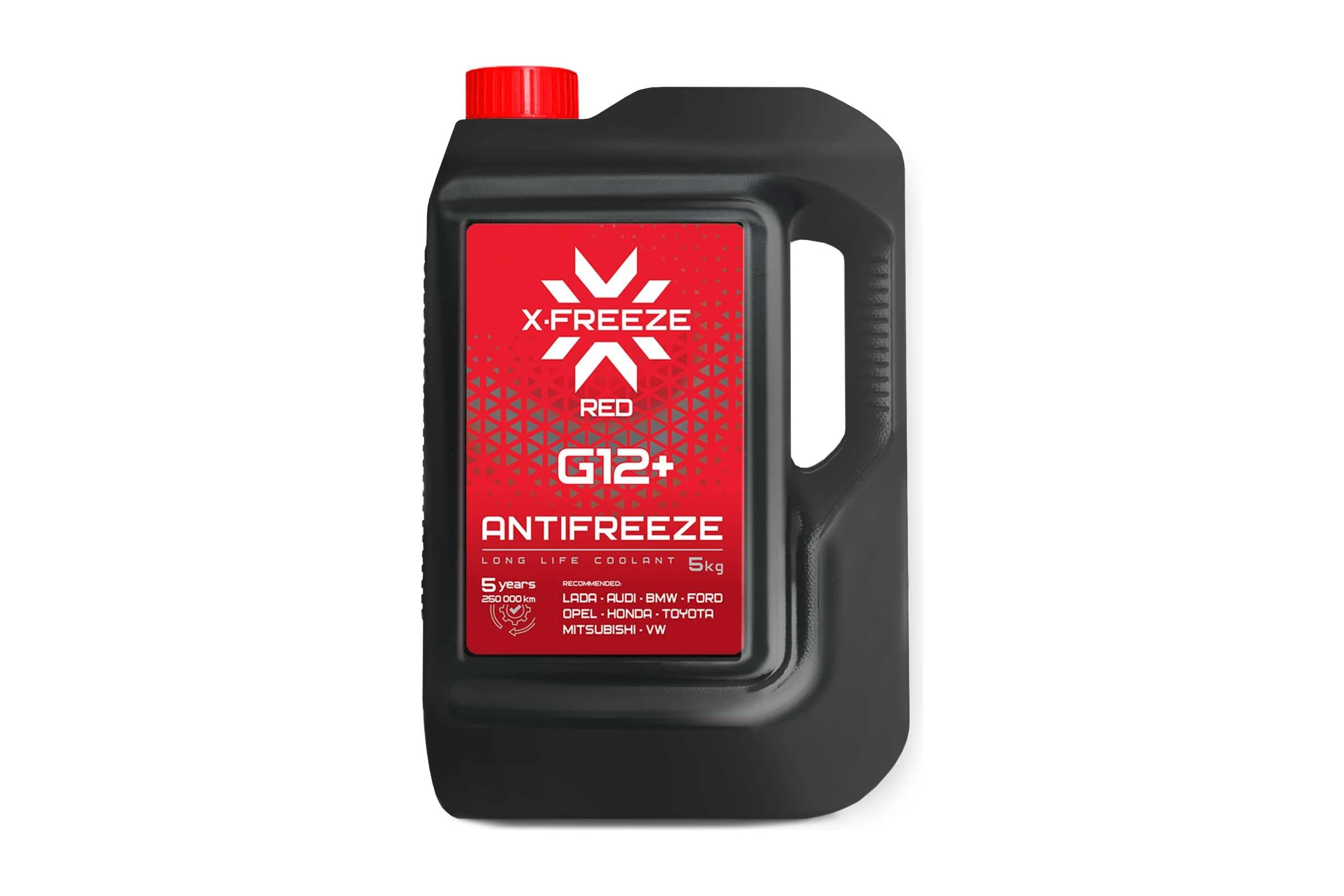  Антифриз X-Freeze G12+ красный 5кг в п/э кан.
