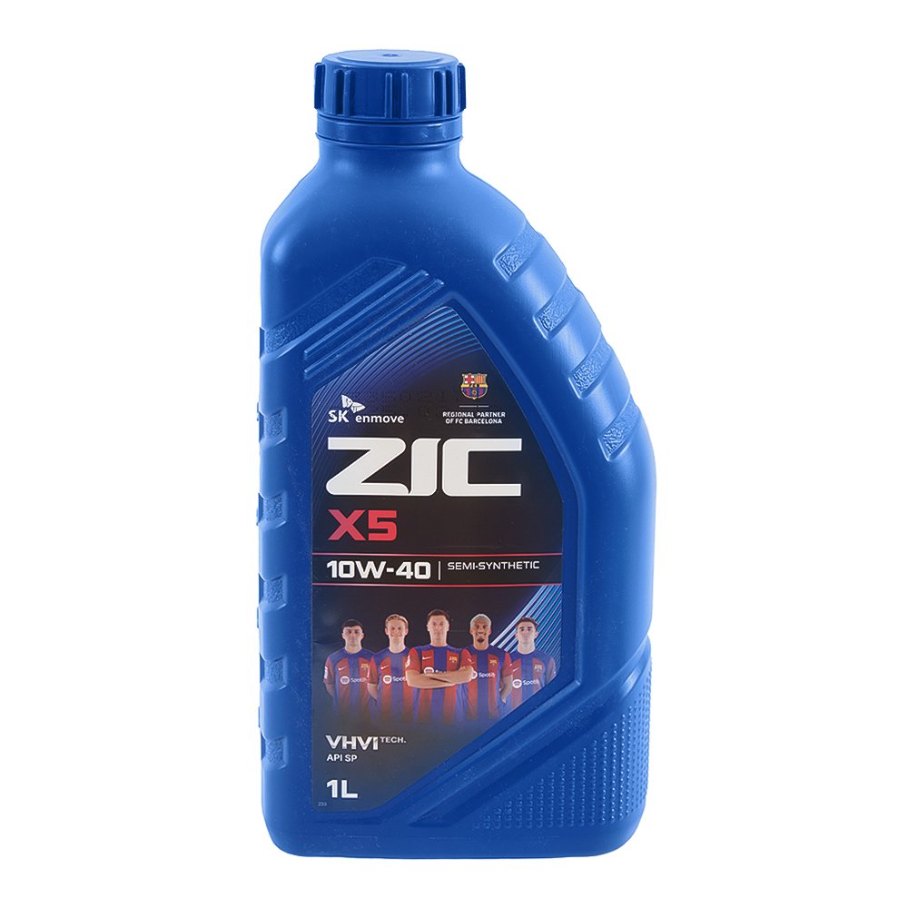 Масло моторное полусинтетика ZIC X5 10W-40 1 л.