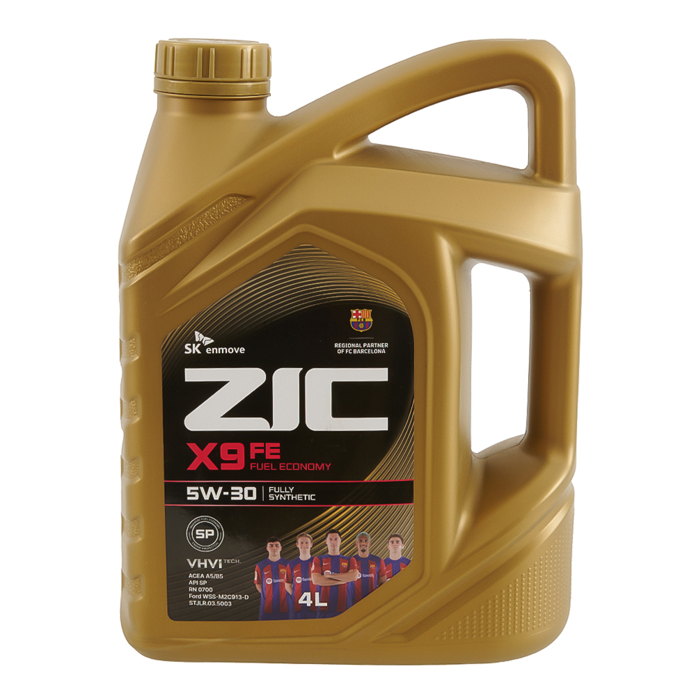 Масло моторное синтетика ZIC X9 FE 5W-30 4 л.