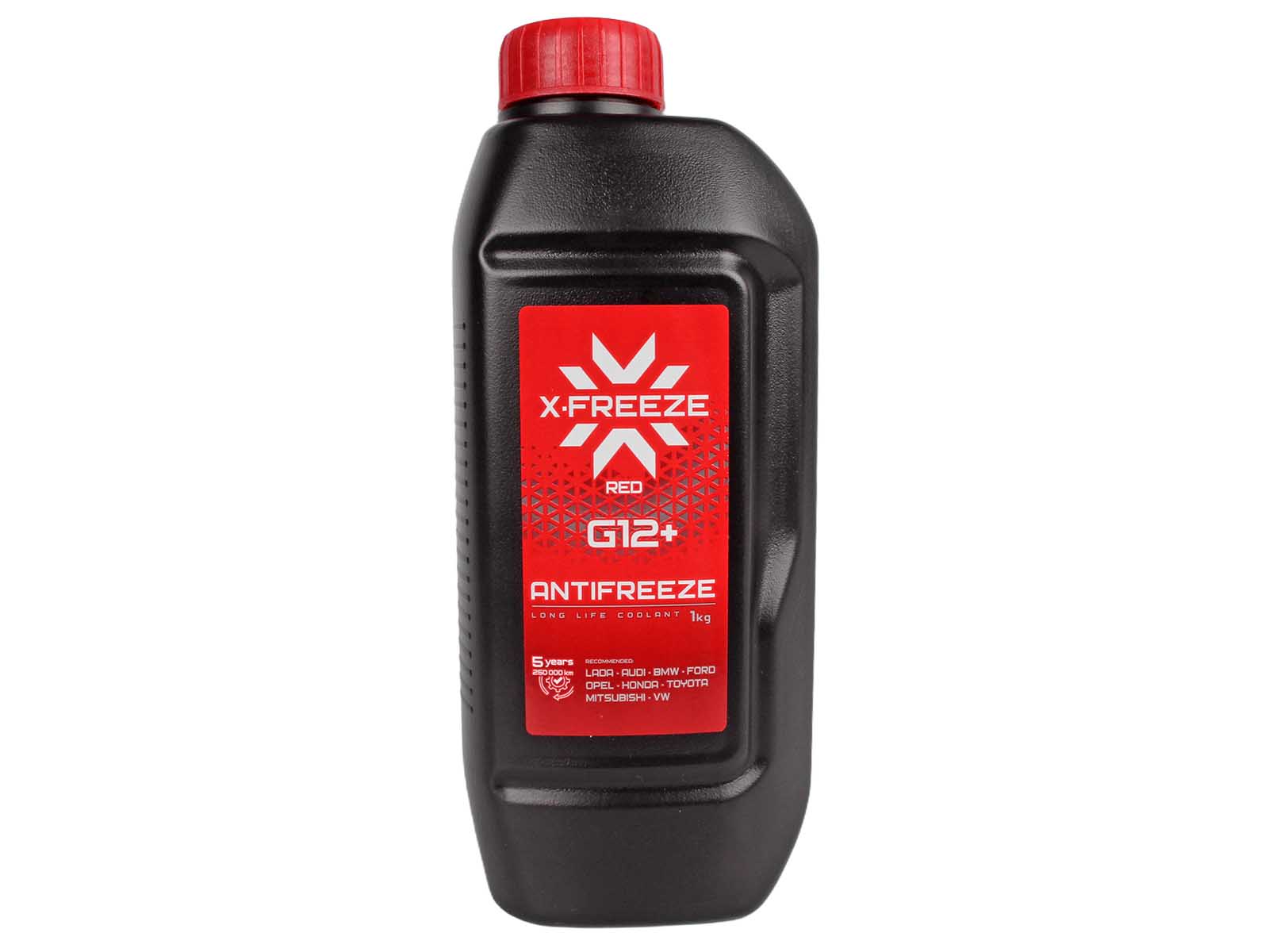  Антифриз X-Freeze G12+ красный 1кг в п/э кан.