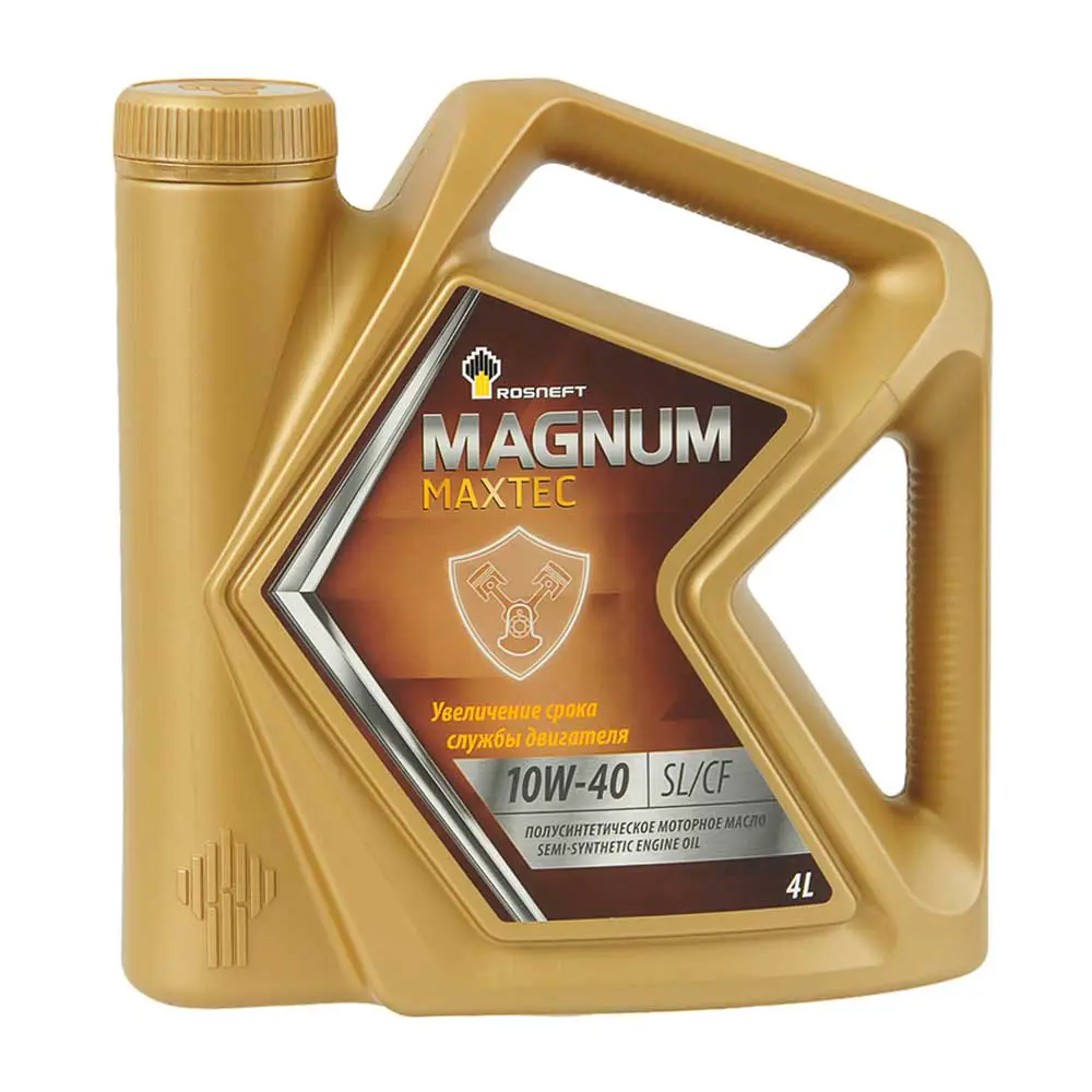  Масло моторное полусинтетика Rosneft Magnum Maxtec 10W-40 4 л