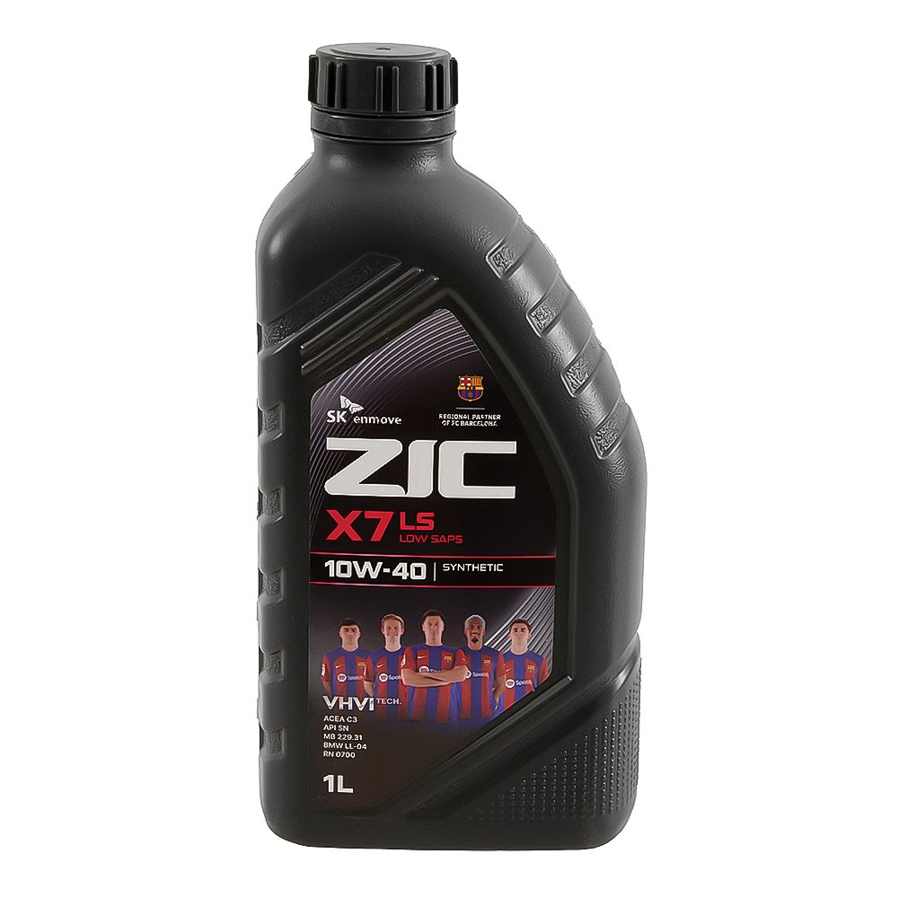 Масло моторное синтетика ZIC X7 LS 10W-40 1 л.