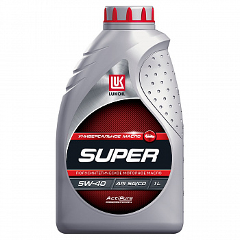 ЛУКОЙЛ СУПЕР (LUKOIL SUPER) SAE 5W-40 API SG/CD, 1л