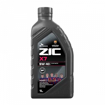 Масло моторное синтетика ZIC X7 5W-40 1 л.