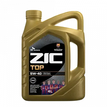 Масло моторное синтетика ZIC TOP 5W-40 4 л.