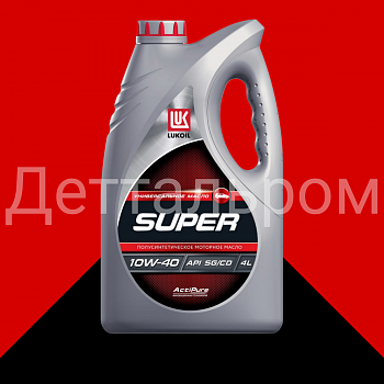 ЛУКОЙЛ СУПЕР полусинтетическое 10W-40 API SG/CD 4 л